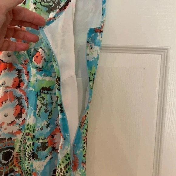 Tribal Multicolor Floral Midi Dress - Picture 4 of 10